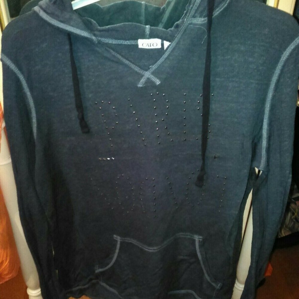 NWOT Cato fitted hoodie tee Blouse SZ XL
